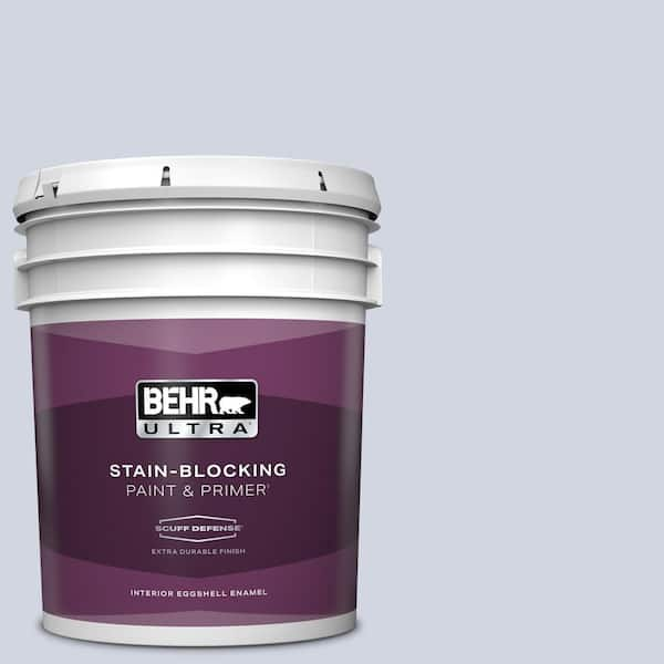 BEHR ULTRA 5 gal. #PPU16-08 Hint of Violet Extra Durable Eggshell Enamel Interior Paint & Primer