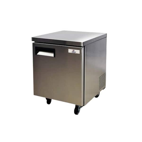6.3 cu. ft. Auto/Cycle Defrost Commercial Undercounter Upright Freezer in Stainless