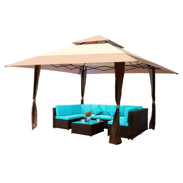 13 ft. Patio Pop-up Gazebo Canopy 