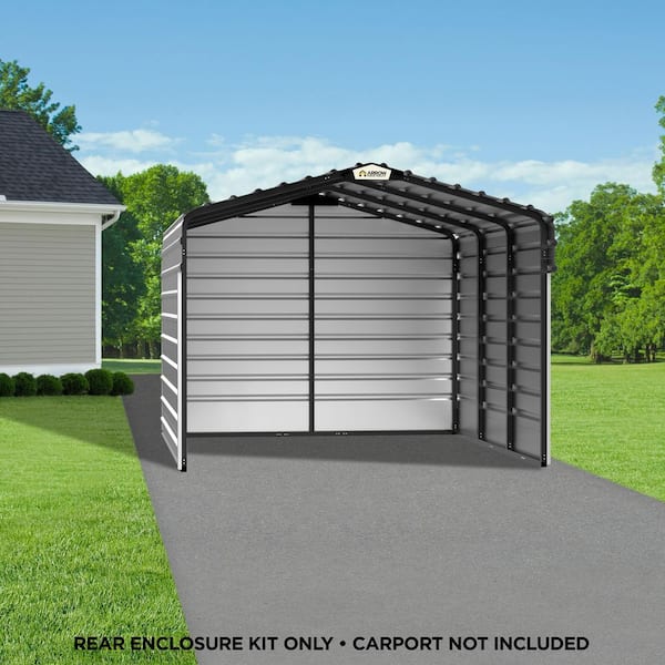 Arrow 12 ft. W x 7 ft. H Eggshell Galvanized Steel Rear Wall