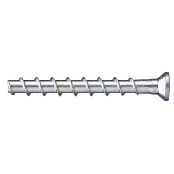 3/8 in. x 2-1/2 in. Kwik Hus EZ Countersunk Screw Anchor for Concrete and  Masonry (50-Piece)