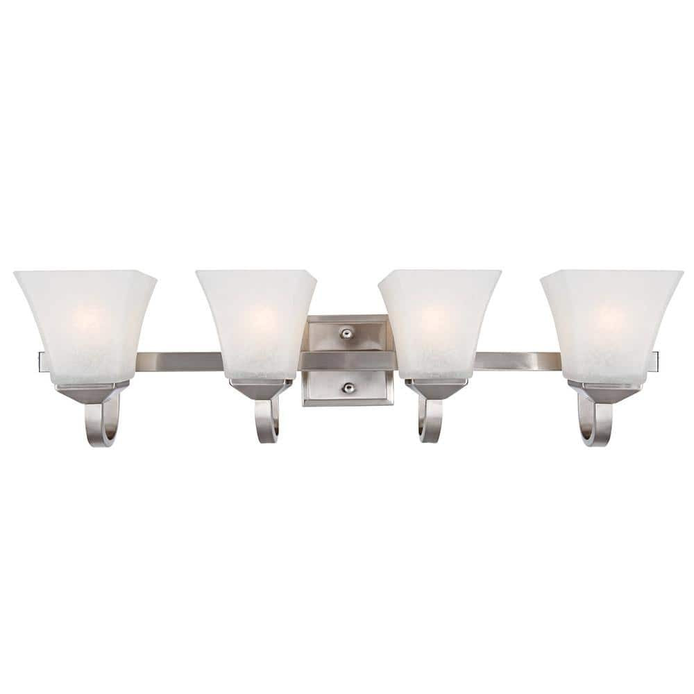 Design House Torino 4-Light Satin Nickel Vanity Light 587816 - The Home ...