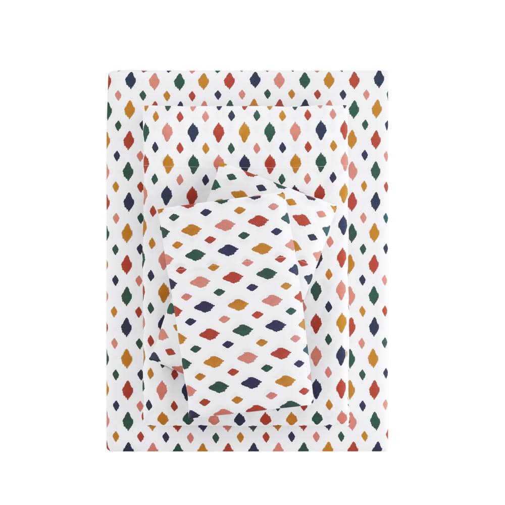 StyleWell Printed Soft Everyday 4-Piece King Sheet Set in Ikat  YSH20-PPB-165S - The Home Depot