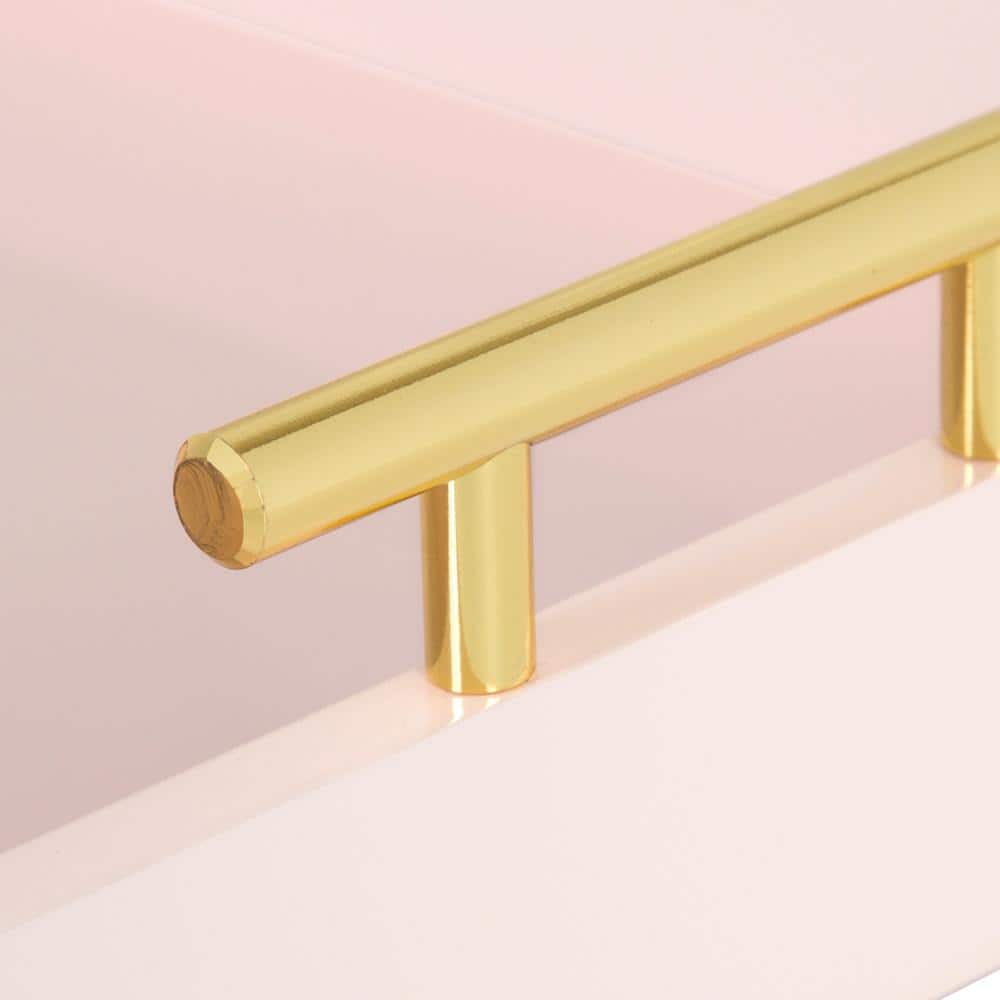 Lipton Pink and Gold Rectangular MDF Wood Tray
