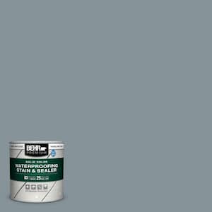 8 oz. #SC-119 Colony Blue Solid Color Waterproofing Exterior Wood Stain and Sealer Sample