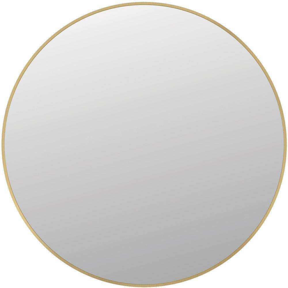 Delta 31 in. W x 31 in. H Framed Round Wall Bathroom Vanity Mirror in