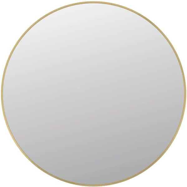 Noble Park Lissa Gold Waved Edge 31 1/2 x 31 1/2 Wall Mirror