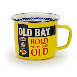 Old Bay 24 oz. Yellow Enamelware Grande Mug (Set of 4)