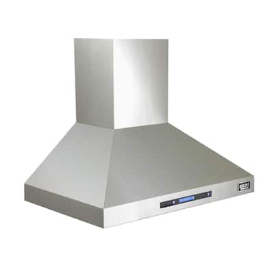 Professional 36 in. Wall Mounted Range Hood in Stainless Steel