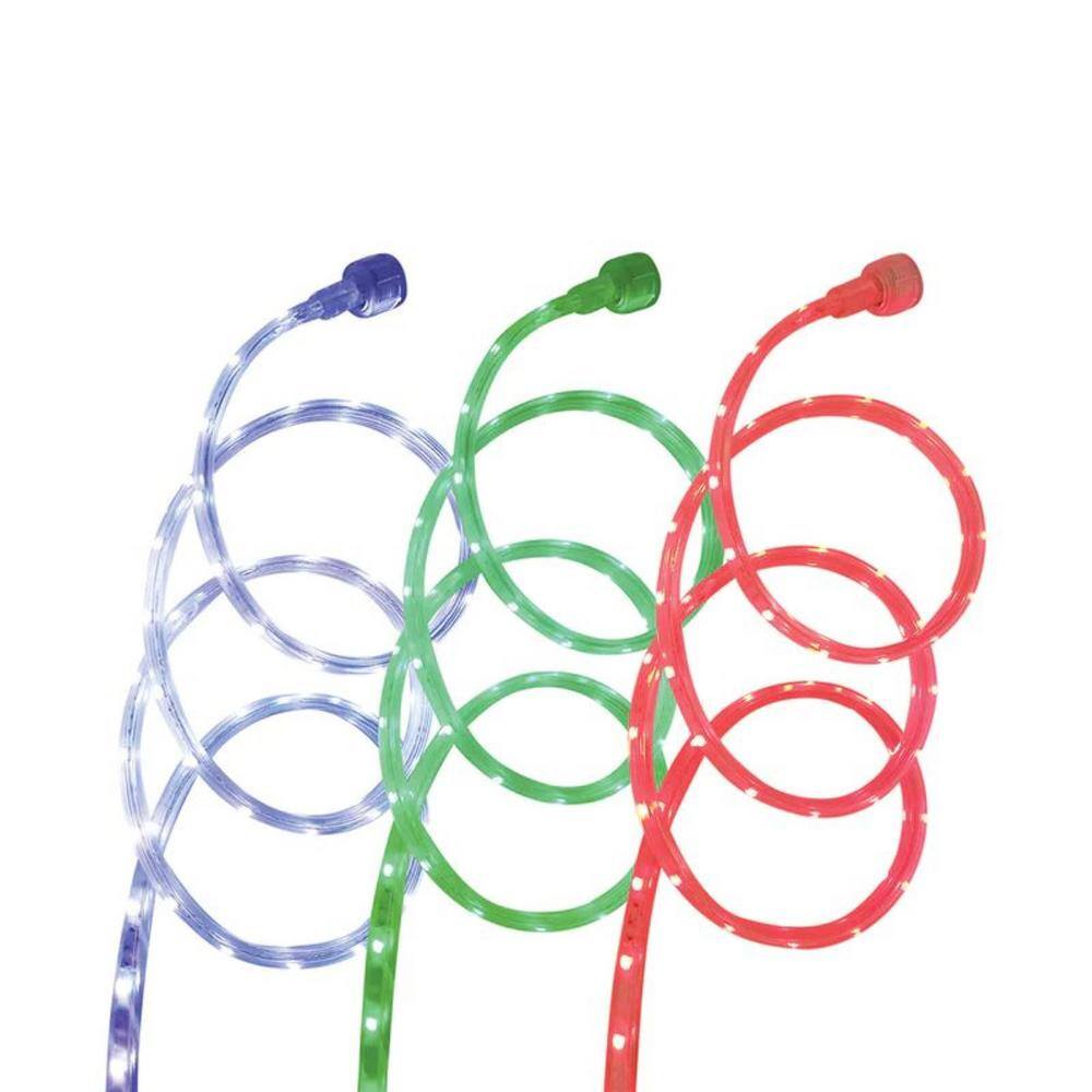 16ft Color-Changing LED Outdoor Rope Lights with Remote