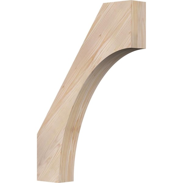Ekena Millwork 3 1/2"W x 20"D x 28"H Westlake Smooth Knee Brace, Douglas Fir