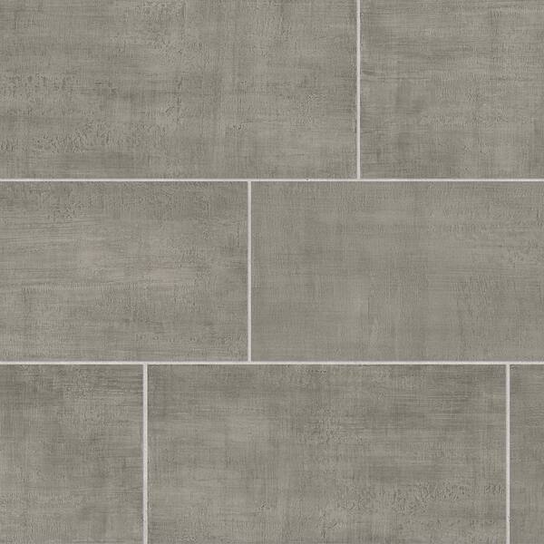 Have a question about Corso Italia Unico Gray 12 in. x 24 in. Concrete Look Porcelain Floor and