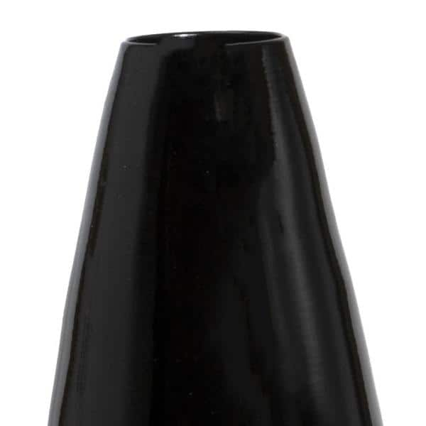 A & B Home Zuri Tall Oversized Ceramic Floor Vase - 9.5 in. Dia. x 33.5 in.  in Black/White 60053 - The Home Depot