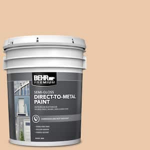 5 gal. #S250-2 Almond Biscuit Semi-Gloss Direct to Metal Interior/Exterior Paint