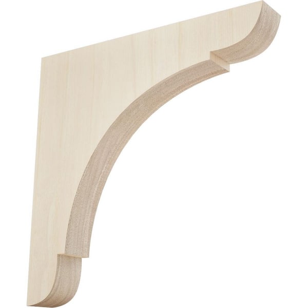 1-3/4 in. x 12 in. x 12 in. Rubberwood Extra Large Olympic Bracket