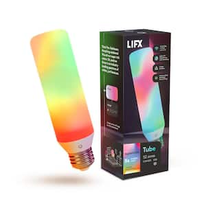 25-Watt Equivalent T10L Smart Wi-Fi E26 LED Light Bulb Works w/ Alexa/Hey Google/Apple Home/Matter Multi-Color, 1-Pack