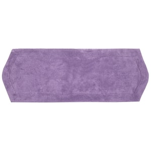 Waterford Collection 100% Cotton Tufted Bath Rug, 22 in. x60 in. Runner, Purple