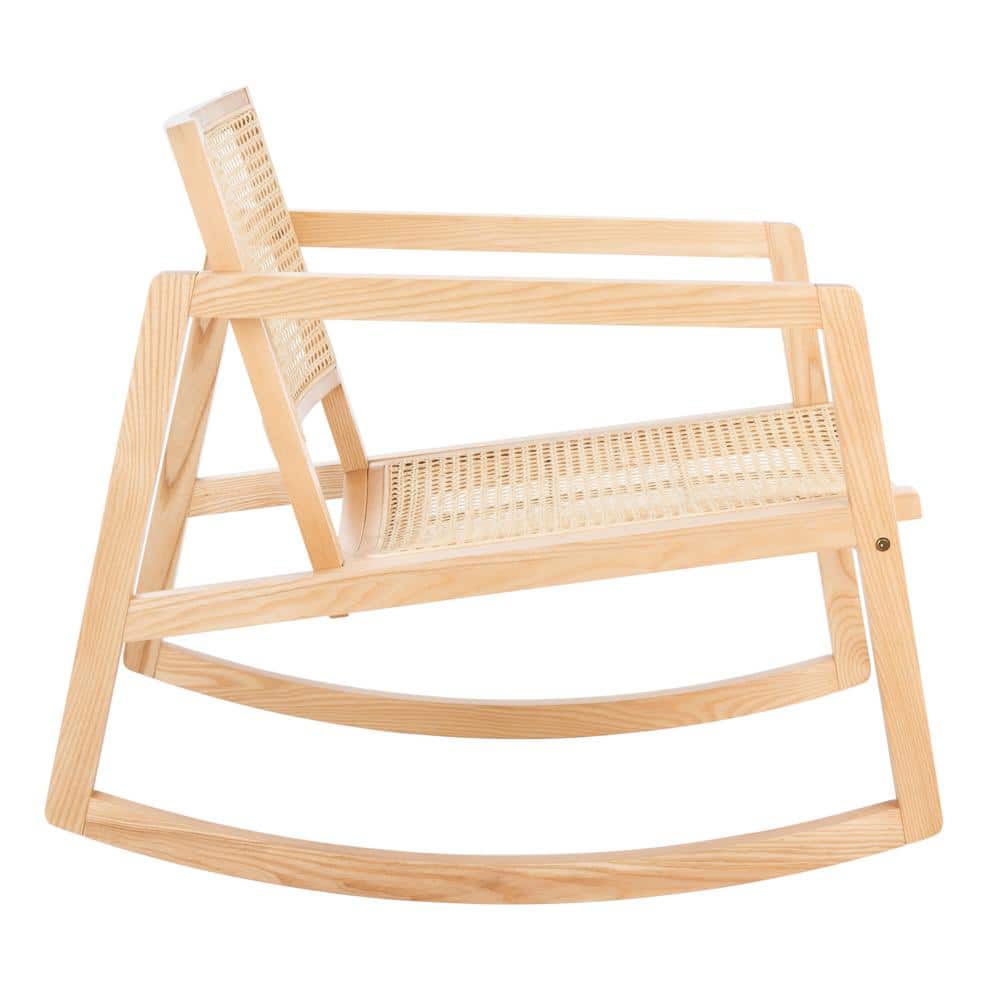 Coastal Comfort Natural Rattan 23" Glider Rocking Chair