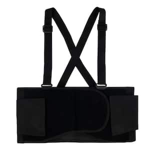 Black Back Brace Support Belt Medium