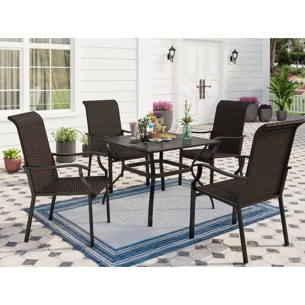 Ez-Care Tek-Wood™ 3-Piece Steel Patio Set – Blue Wave Products