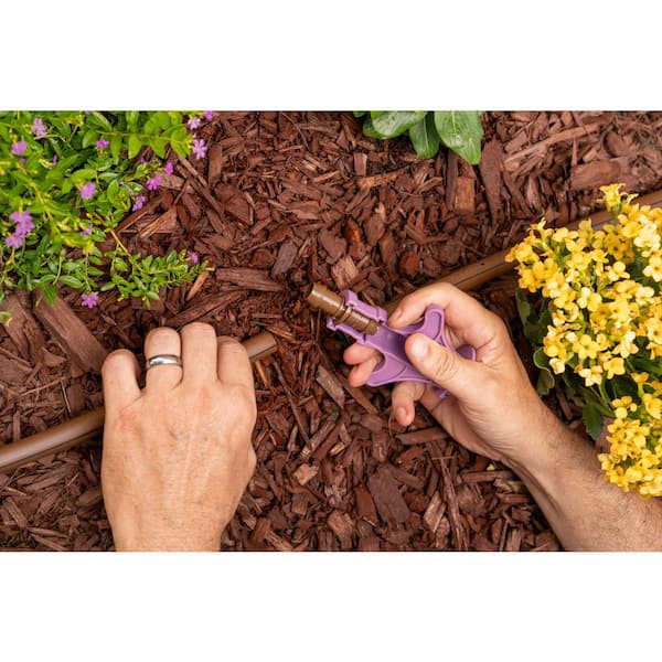 Rain Bird 1/2 In. Barbed Tees For Drip Tubing, Brown (4-Pack) BT50 - Foto 9