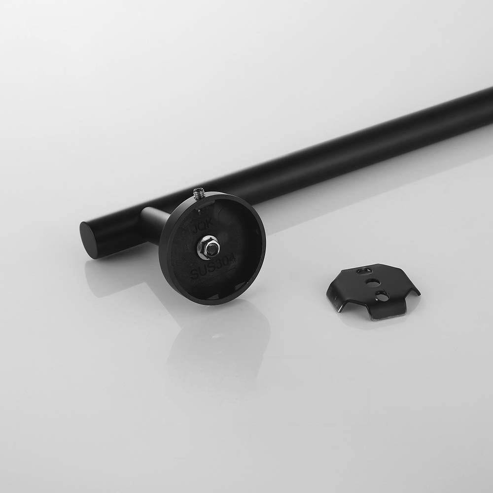 Matte Black 33" Stainless Steel Wall Mounted Towel Bar
