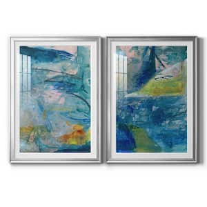 Spring Winds V by Wexford Homes 2-Pieces Framed Abstract Paper Art Print 30.5 in. x 42.5 in.