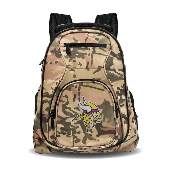Minnesota Vikings 19 in. Premium Laptop Backpack-Camo