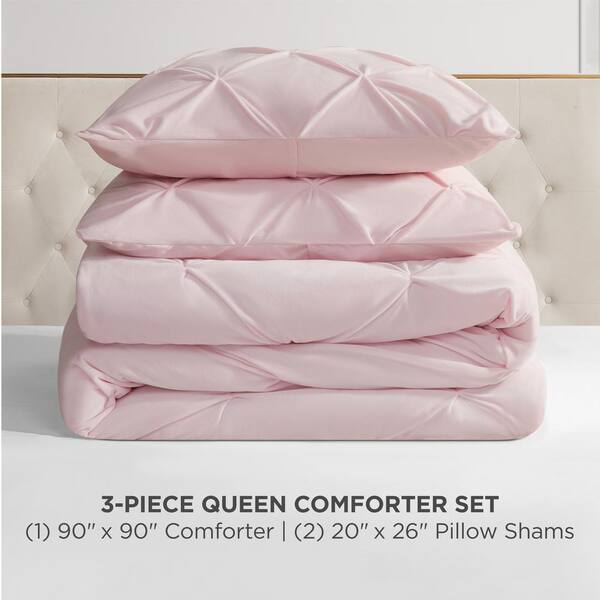 JUICY COUTURE Kiss Pleat Micro Mink 3-Piece Pale Pink Polyester