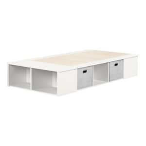 Flexible Pure White Twin Bed