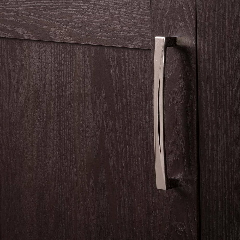 Crest Chrome Modern Bar Cabinet Pull with Mounting Hardware