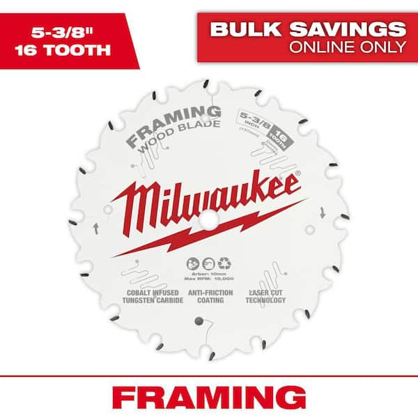Milwaukee 5-3/8 in. x 16-Tooth Framing Circular Saw Blade