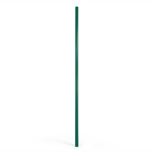 Fencer Wire Green Galvanized 2-3/8 in. x 2-3/8 in. x 8 ft. Steel Corner Chain Link Fence Terminal Post (1 pack)