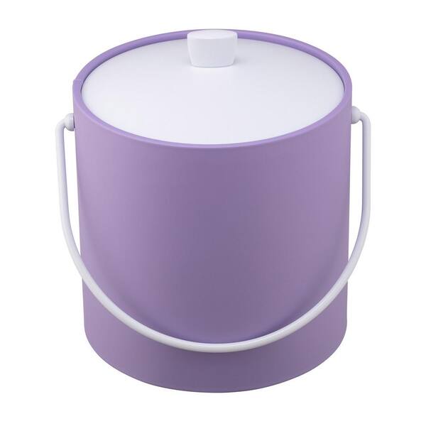 RAINBOW 3 qt. Lavender Ice Bucket with Acrylic Cover