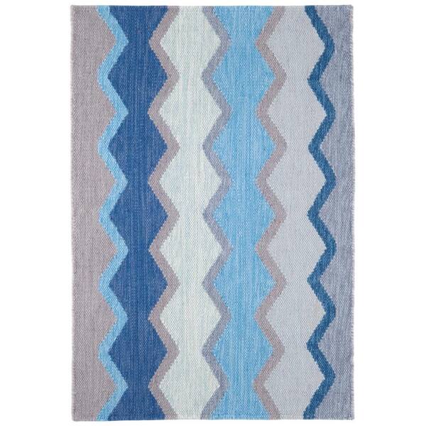 Safety Net Handwoven Blue 5 ft. x 8 ft. Outdoor Area Rug