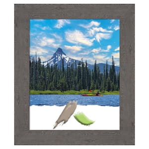 Rustic Plank Grey Picture Frame Opening Size 18 x 22 in.