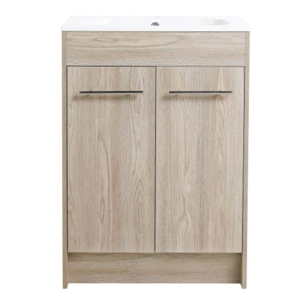 GLEM06 24 in. W x 18.1 in. D x 33.8 in. H Single Sink Freestanding Bath Van