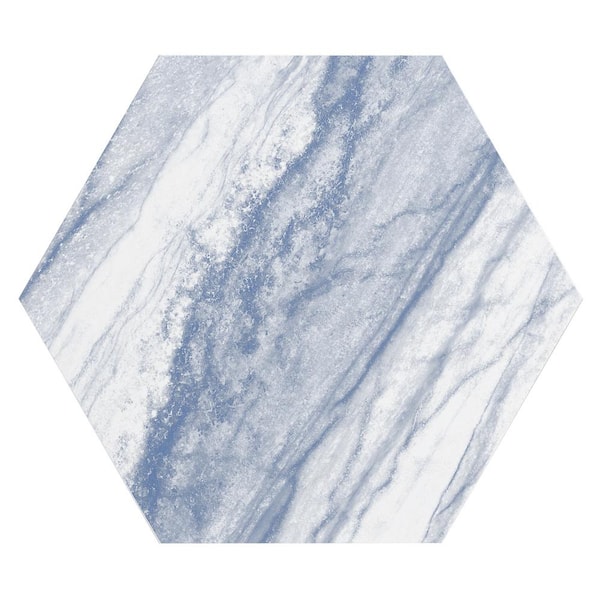Ivy Hill Tile Macauba Hex Azur 10.15 in. x 11.41 in. Matte