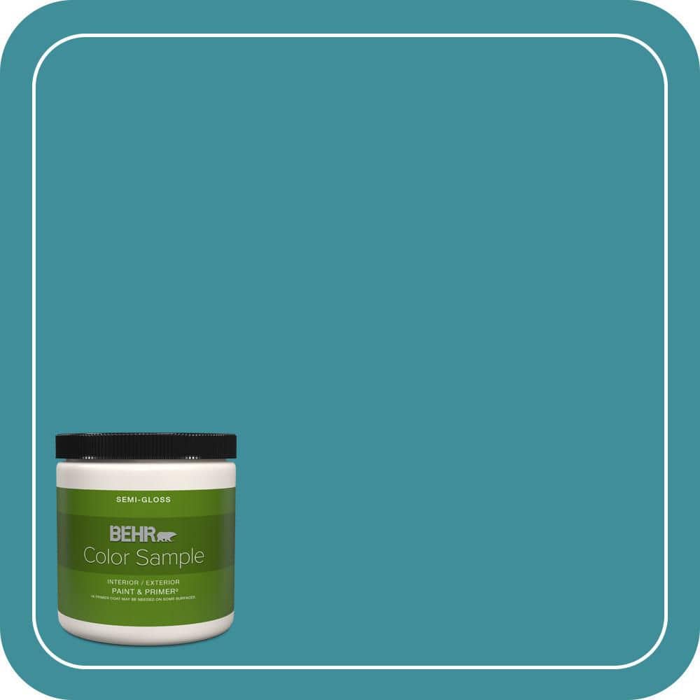8 oz. #MQ6-34 Prophetic Sea Semi-Gloss Interior/Exterior Paint & Primer Color Sample price history on PriceWatchPro