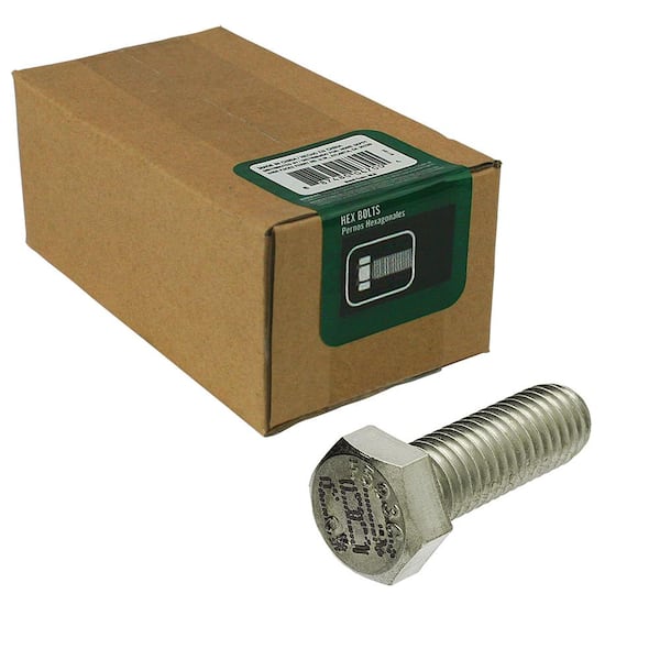 Everbilt 1/2 in.-13 x 2 in. Stainless Steel Hex Bolt (5-Pack)