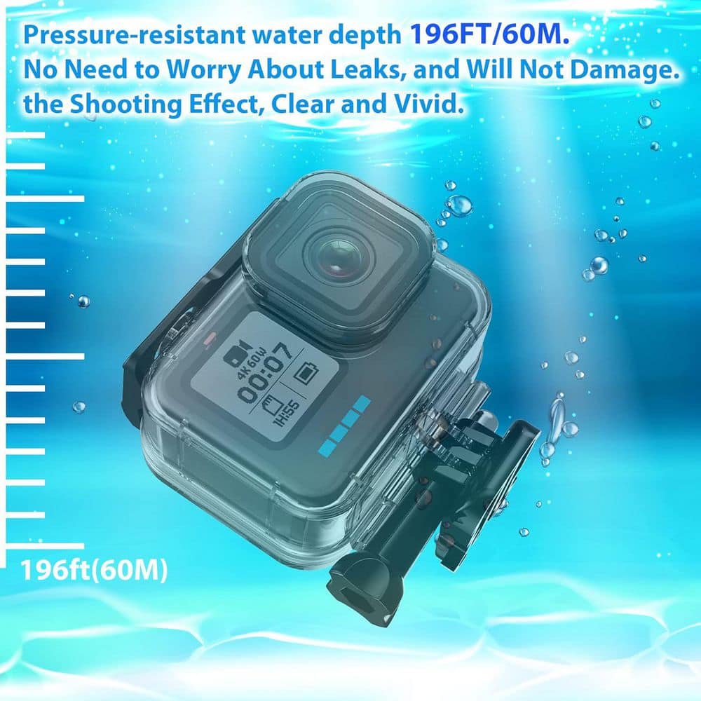 60m Waterproof Case for GoPro 9-13 Plus Bracket - Thumbnail 4