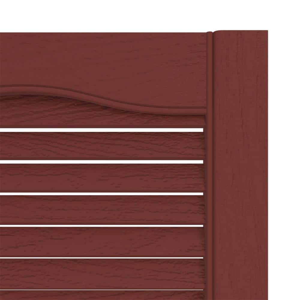 Burgundy Red 14.5" x 43" Vinyl Louvered Shutters