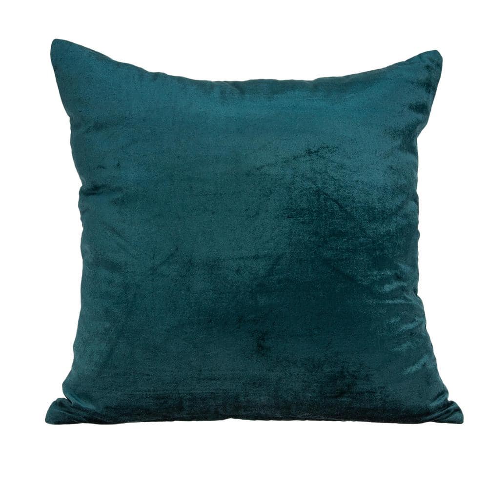 Bento Teal Solid Throw Pillow