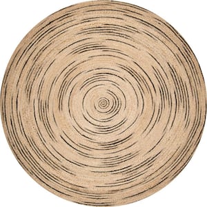 Braided Chelsea Jute Natural 4 ft. x 4 ft. Round Area Rug