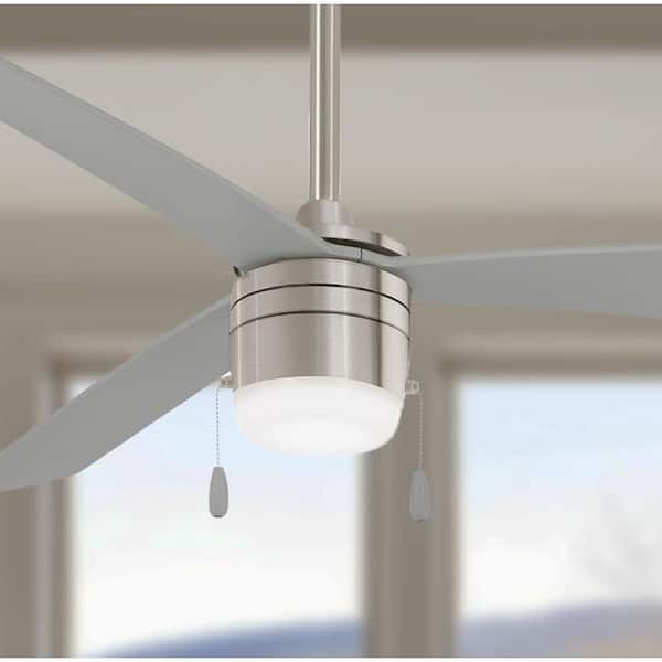 Vital 44 in. Integrated LED Indoor Brilliant Silver Ceiling Fan with Light
