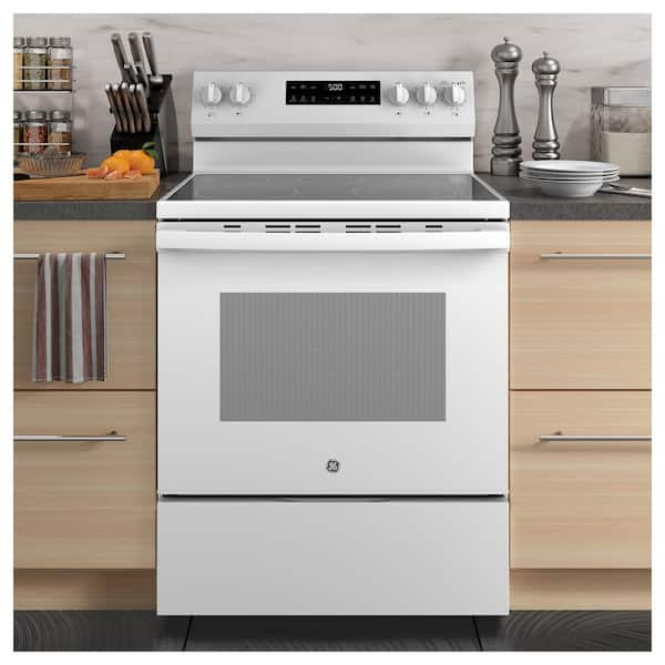 White ge clearance electric stove