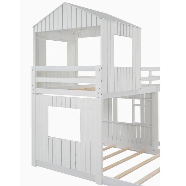 twin over full tree house bunk bed