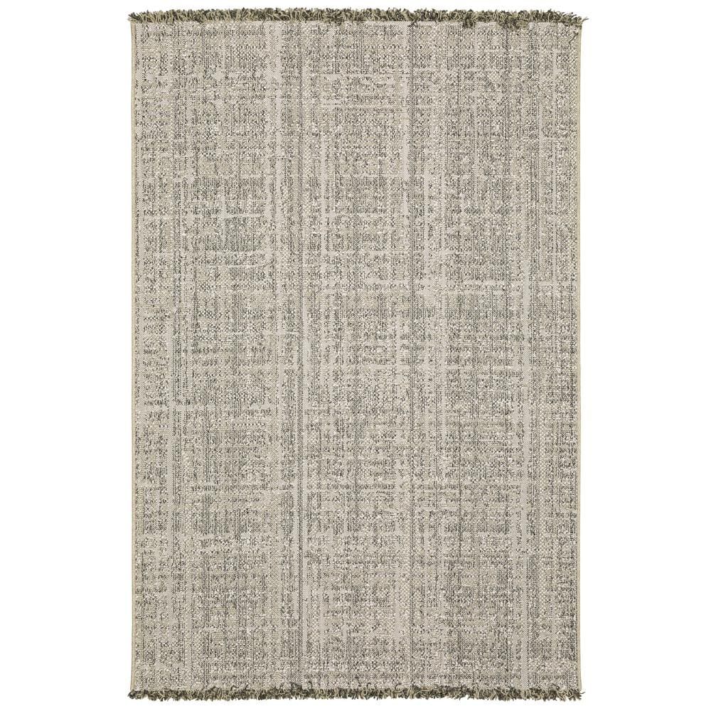 Gables Beige 8 ft. x 10 ft. Solid Distressed Polypropylene Indoor/Outdoor Area Rug price history on PriceWatchPro