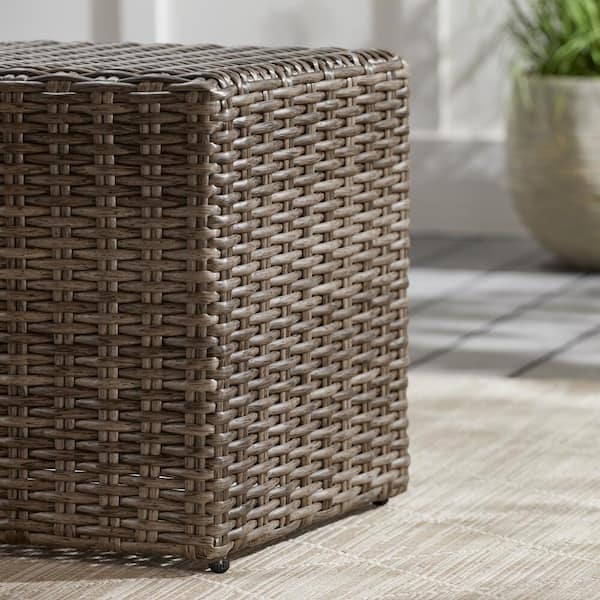 Hampton Bay Rock Cliff Brown 3 Piece Wicker Outdoor Patio Seating