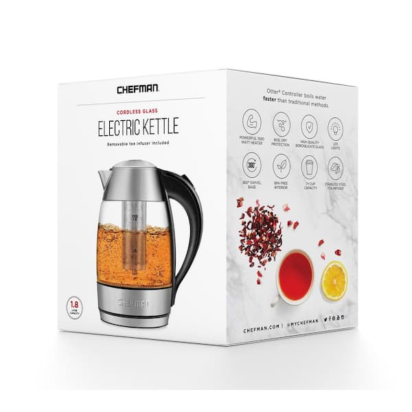 Best Buy: Chefman 1.8L Electric Kettle Stainless steel RJ11-17-TI